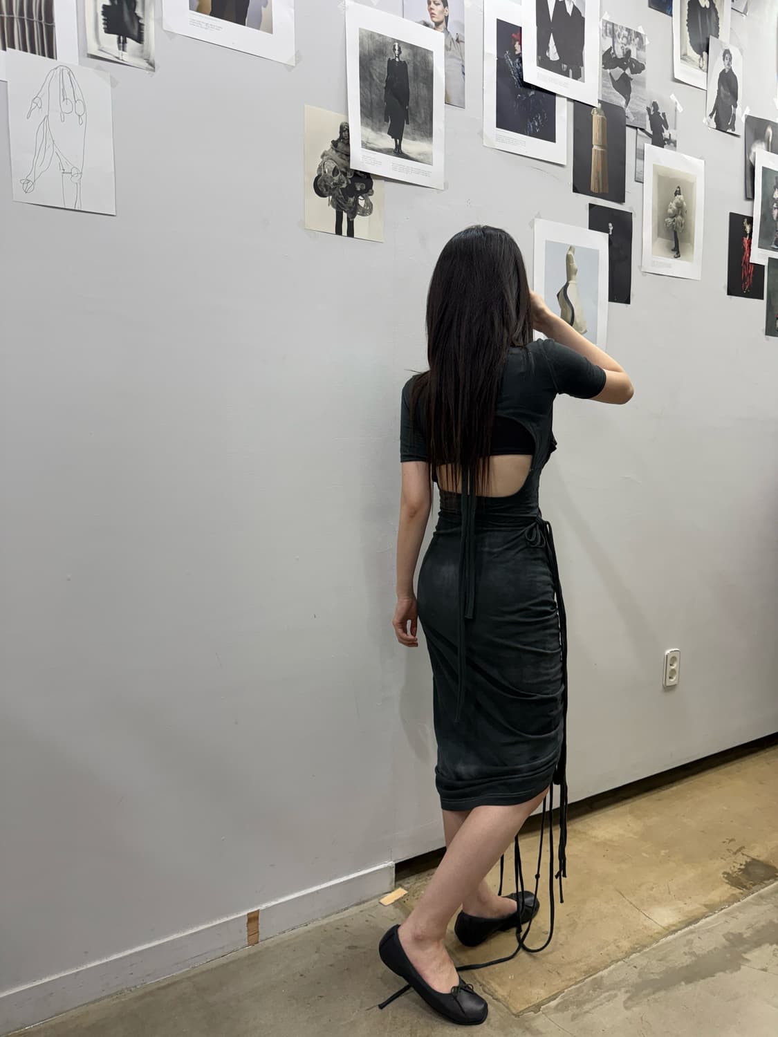 혜인서 마크라메 슬리브 드레스 상품이미지5