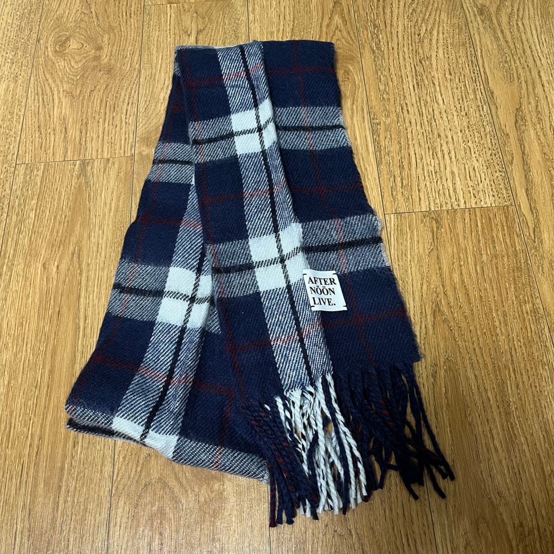 애프터눈라이브 체크 울 머플러 목도리 상품이미지1