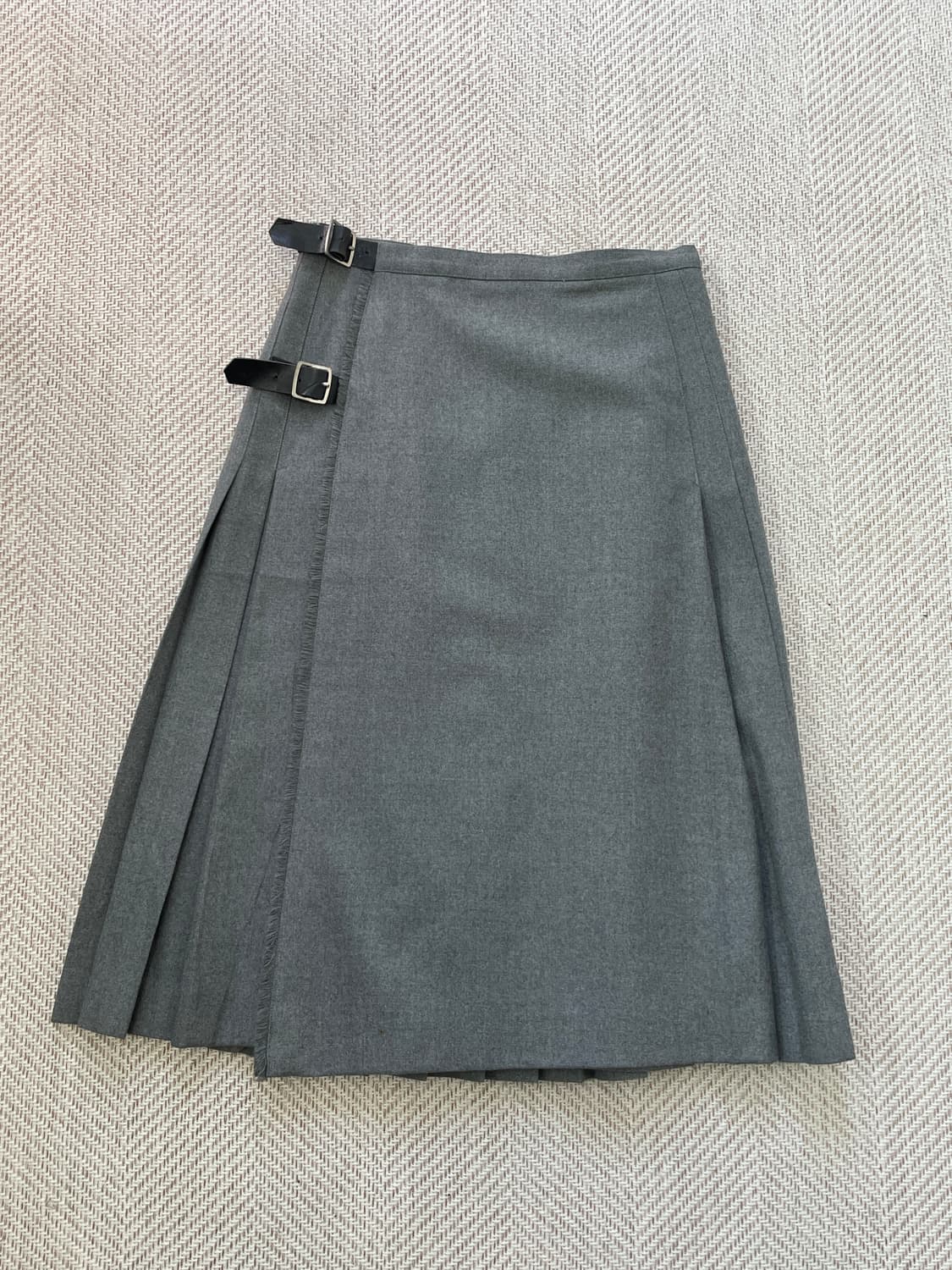 Burberry 버버리 밸티드 그레이 랩 스커트  상품이미지1