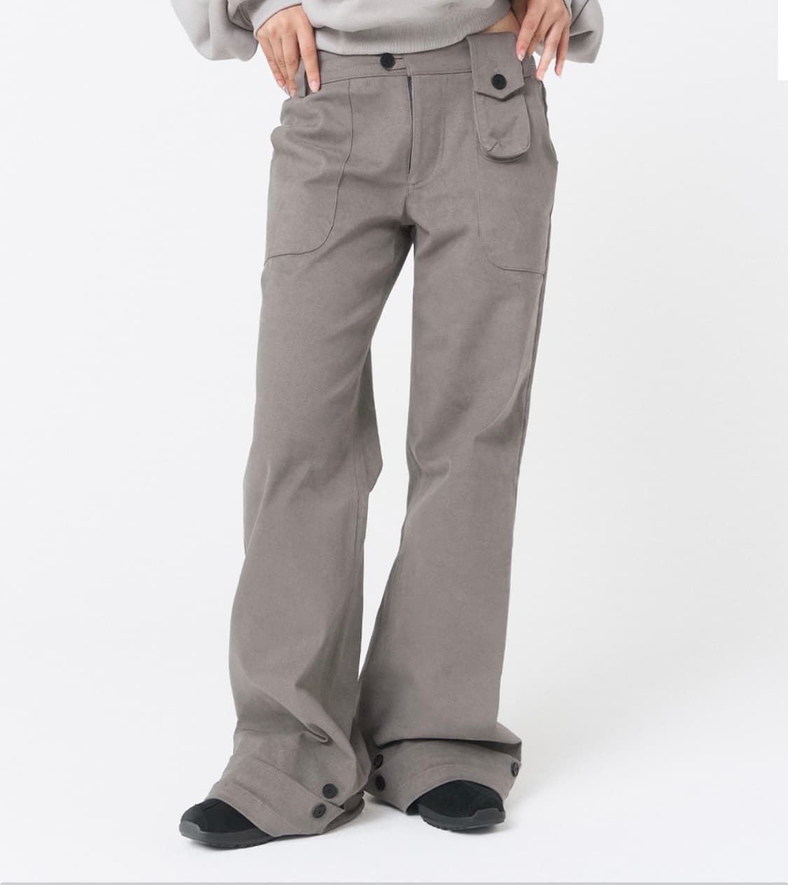 미세키서울 Mini pocket button pants GREY 상품이미지1