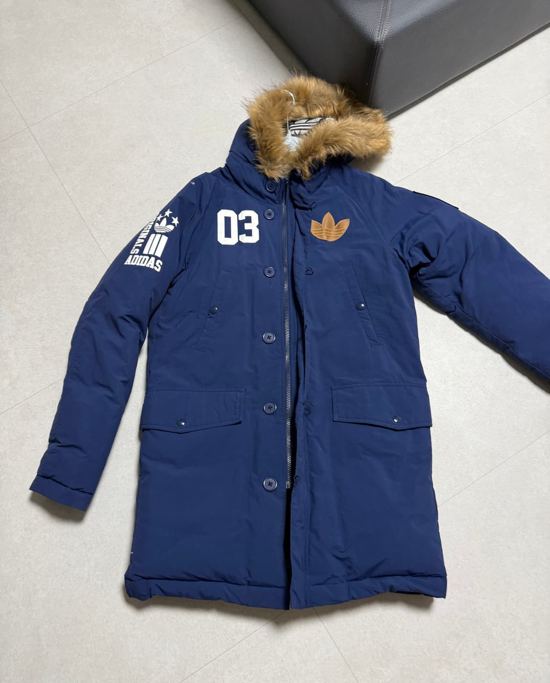 아디다스 빈티지 롱패딩 상품이미지1