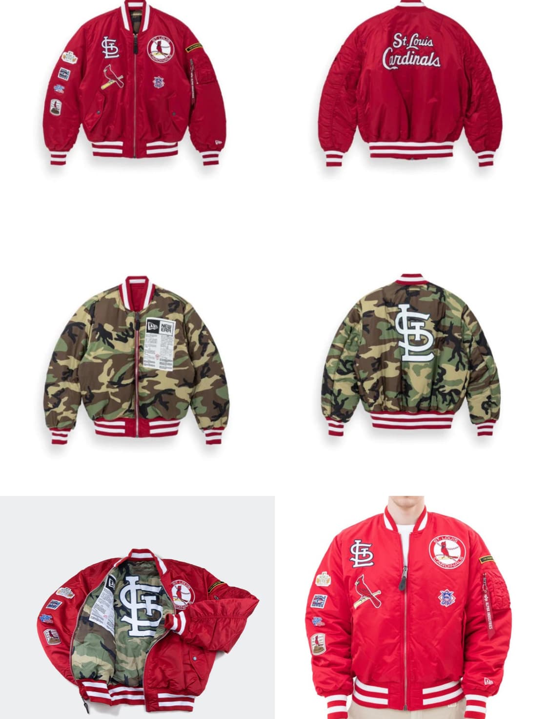 뉴에라 알파인더스트리 MLB 리버시블 항공점퍼 봄버 MA-1 재킷 상품이미지1