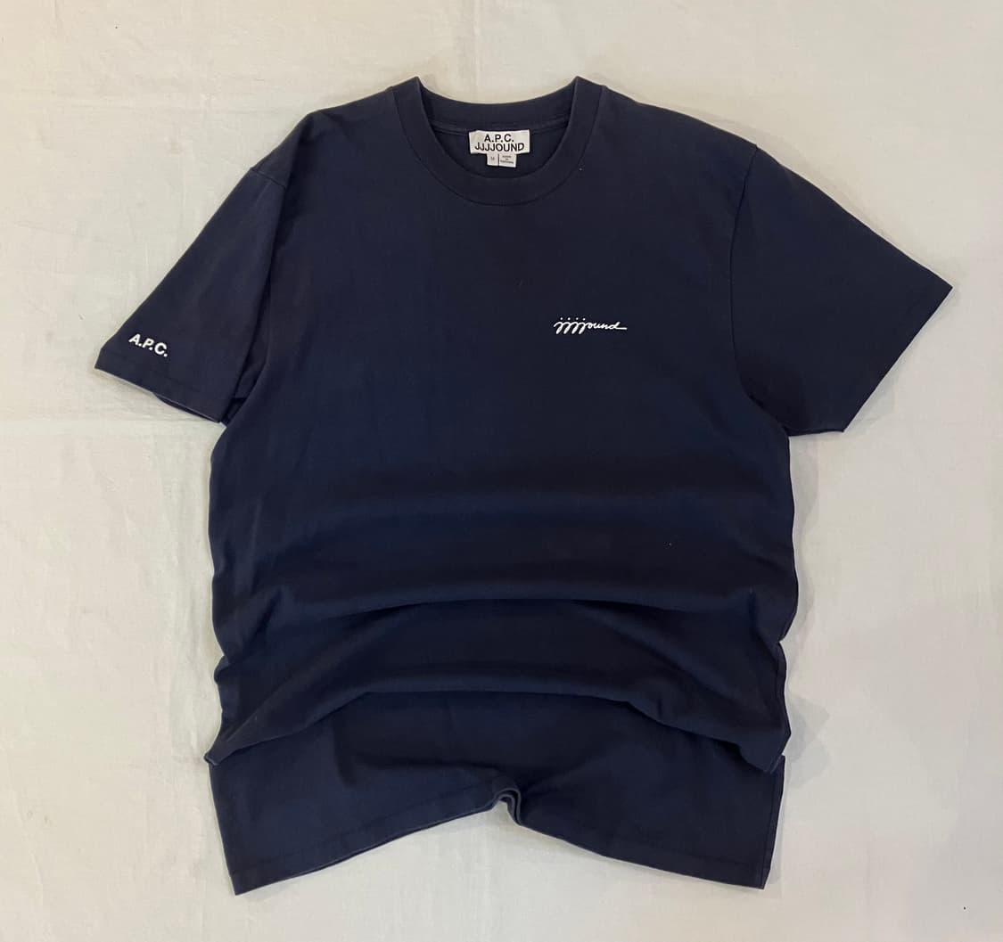 APC X JJJJOUND 반팔 티셔츠 네이비 상품이미지1