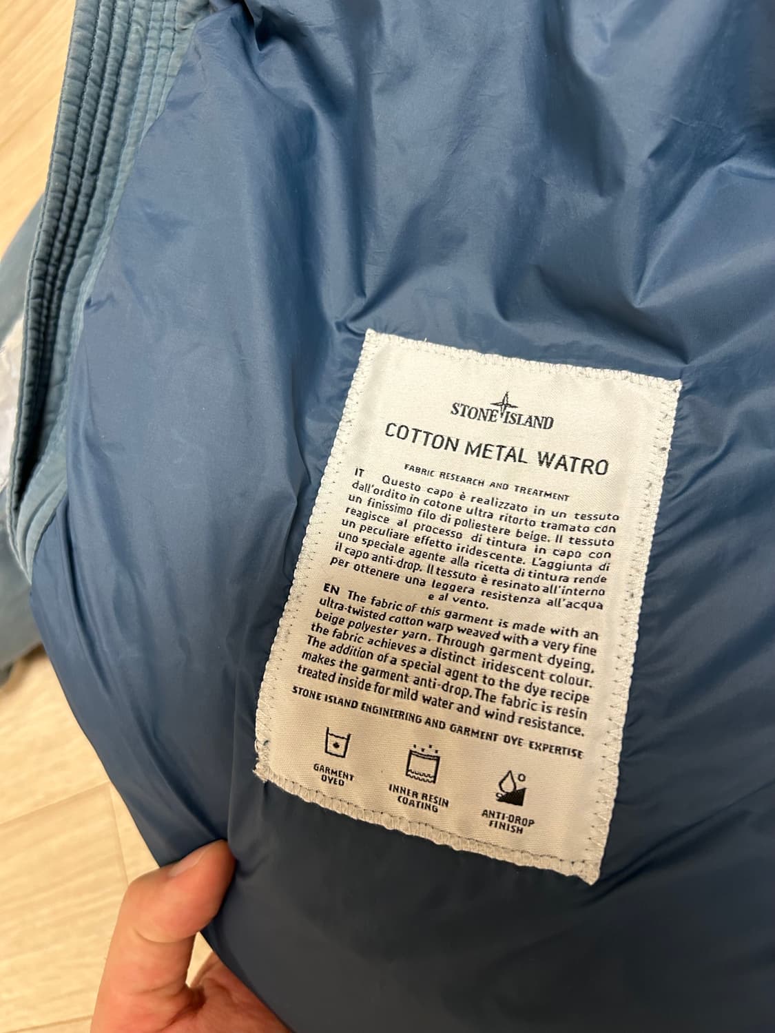 스톤아일랜드 COTTON METAL WATRO 패딩 XL 상품이미지3