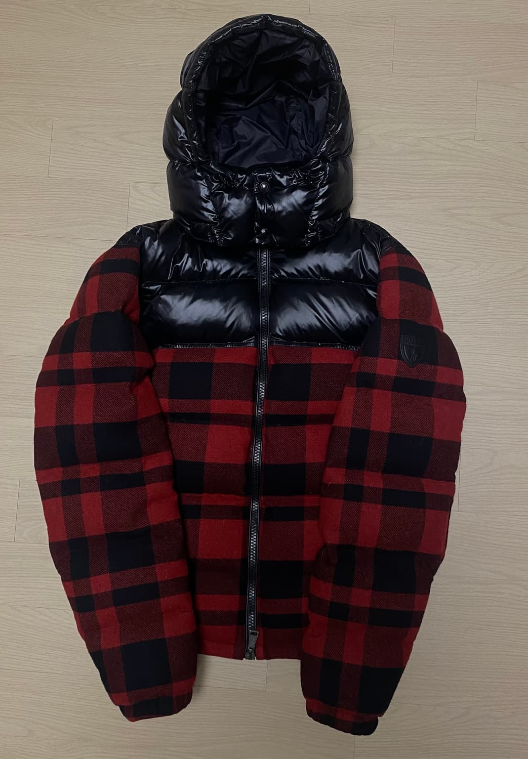 24FW 체크 울 푸퍼 패딩 상품이미지1