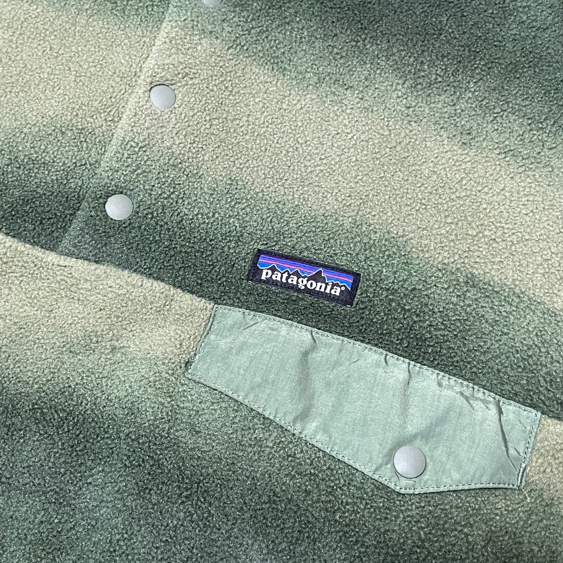 파타고니아 신칠라 스냅티 fuzzy plaid 그린 M 상품이미지6