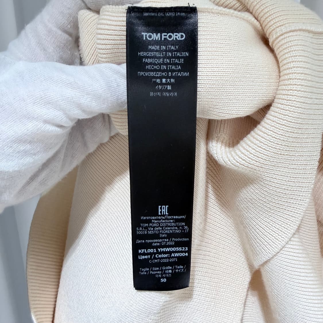 50 / 톰포드 블렌드 연핑크 하프집업 맨투맨 상품이미지6