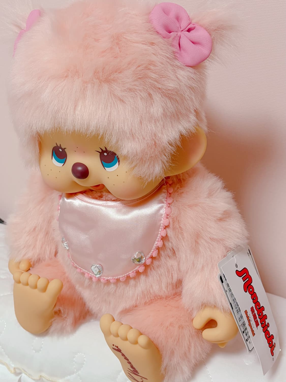 몬치치 디자이너 노작 야마사키 콜라보 인형 L사이즈 핑크 레어 상품이미지3