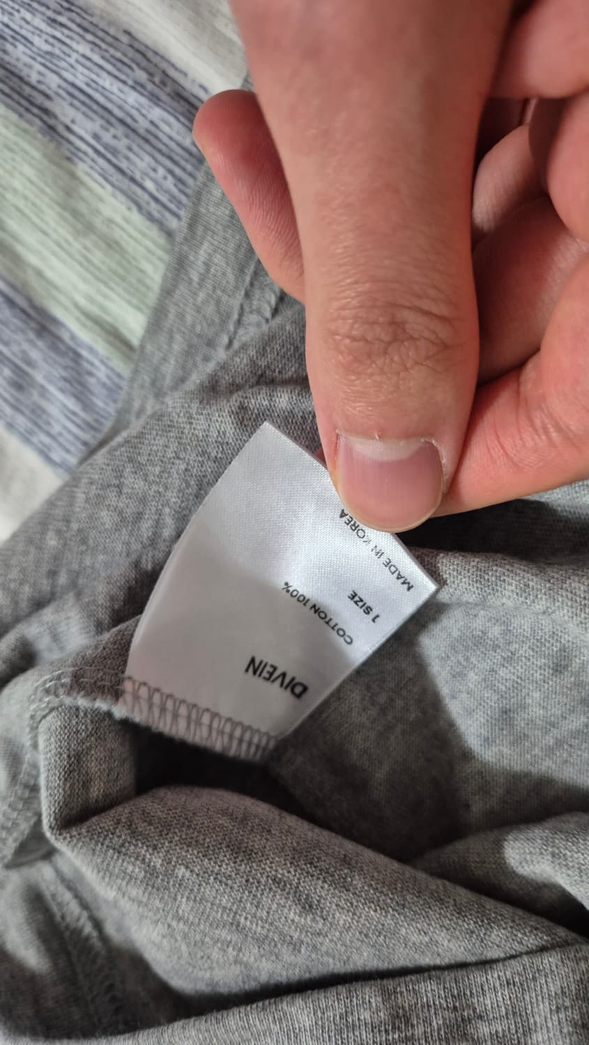 다이브인 그래픽 티셔츠 멜란지그레이 1사이즈 상품이미지3