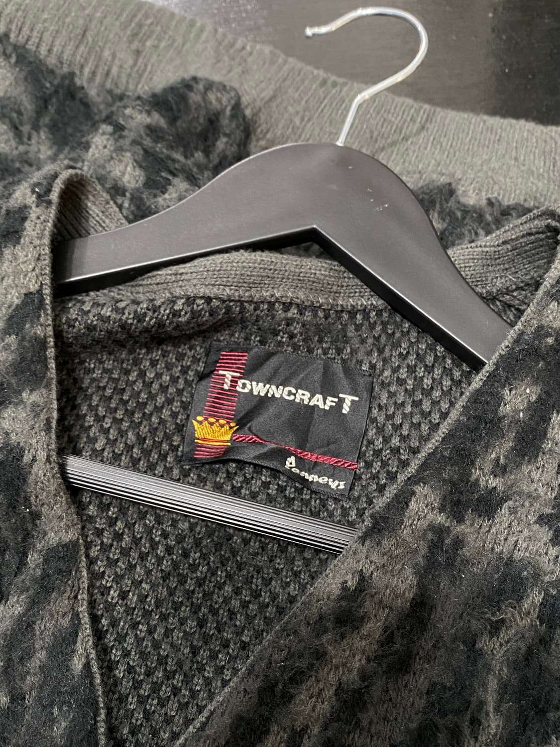 Towncraft 그레이 레오파드 가디건 상품이미지5