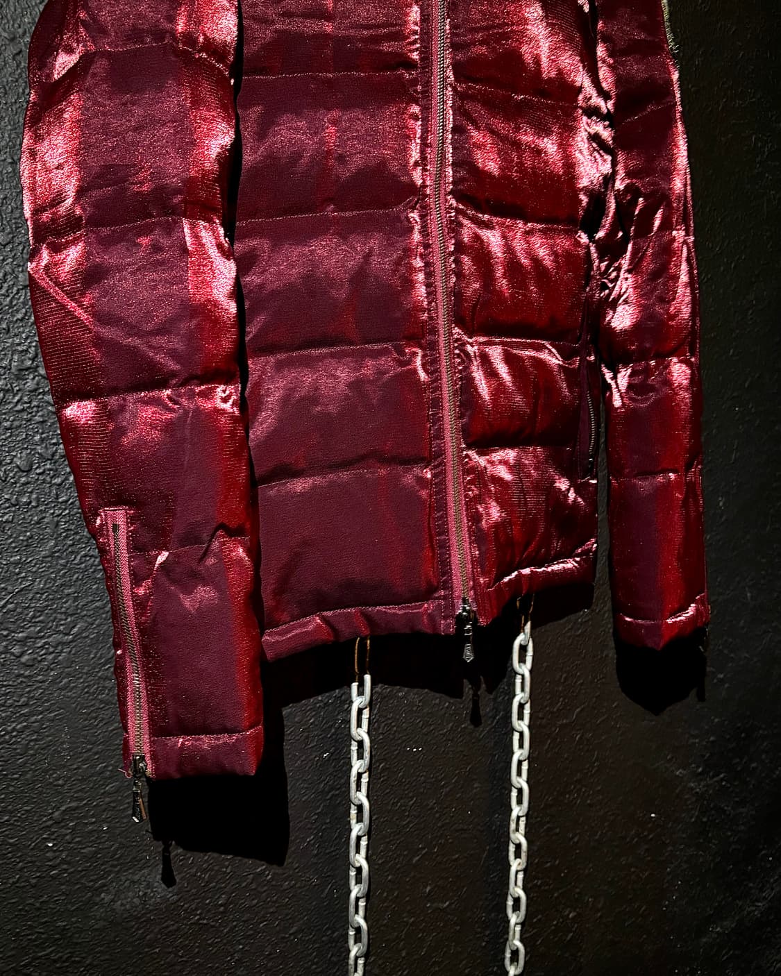 MIDAS - Metallic Burgundy Down Jacket 상품이미지4