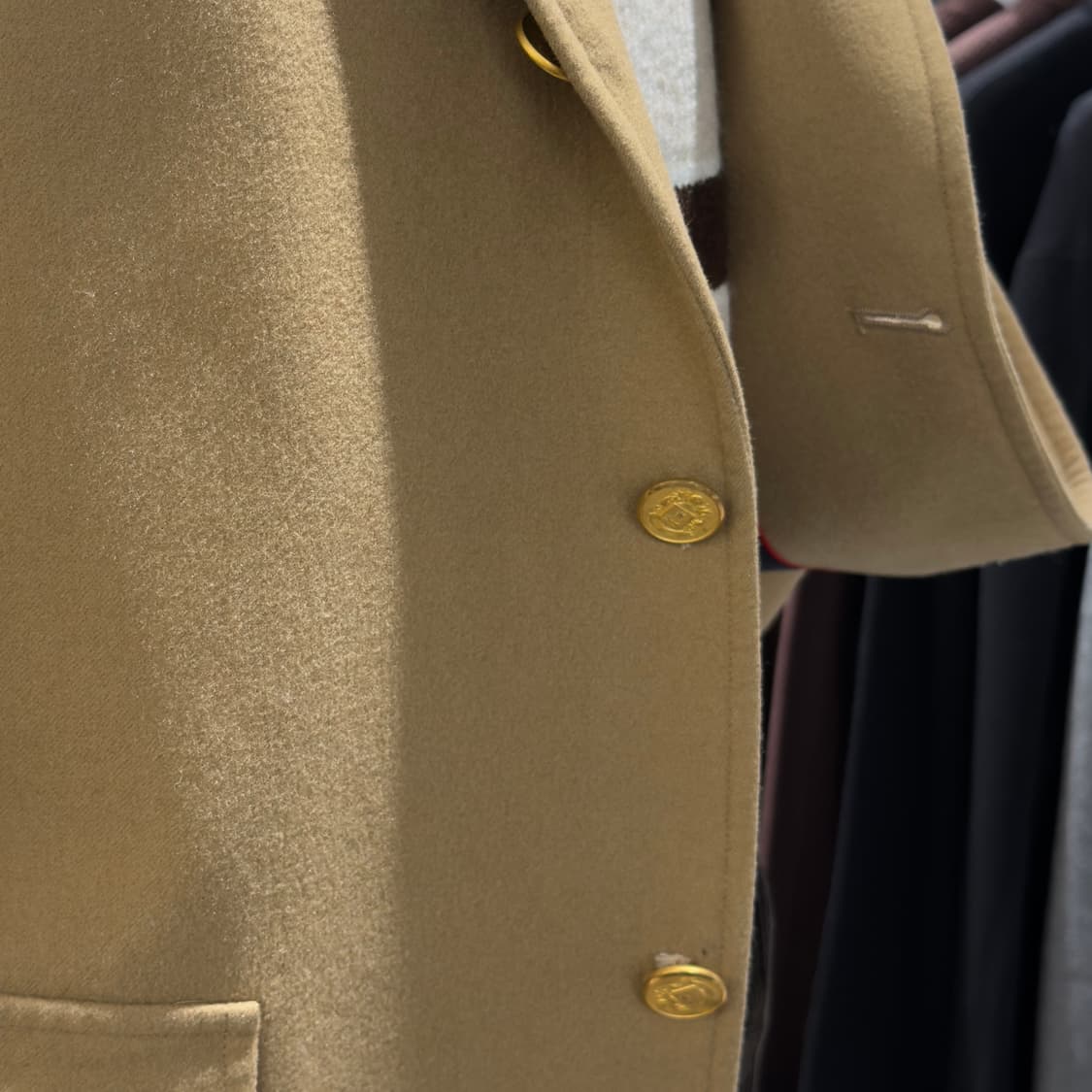 제이프레스 베이지 울 금장 블레이저 상품이미지4