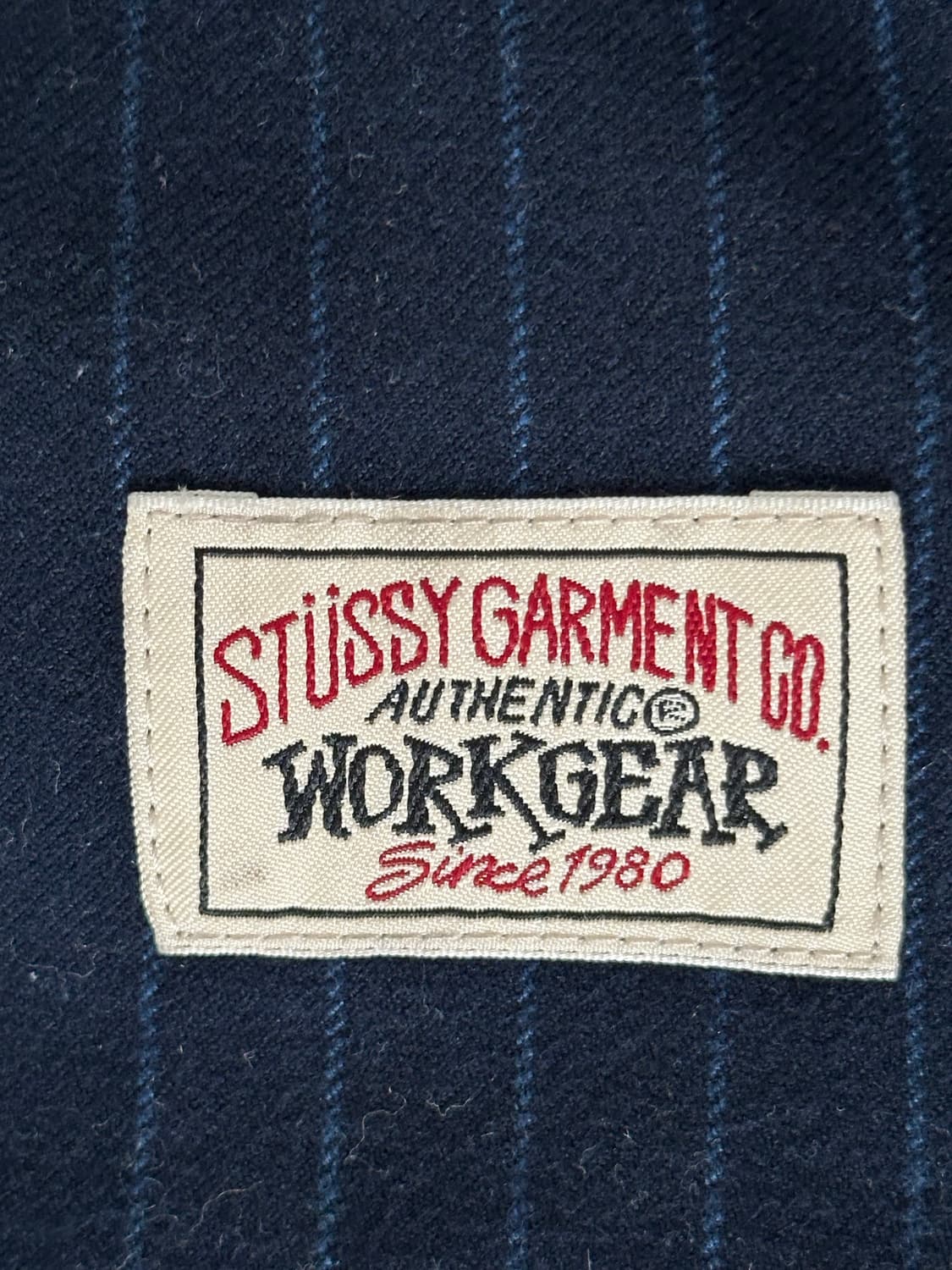 스투시 울 스트라이프 비치 팬츠 네이비  상품이미지3