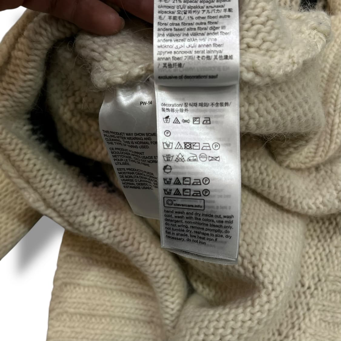  캘빈클라인 진스 터틀넥 울 니트 y13902 상품이미지9