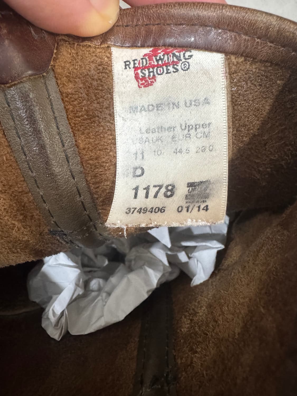 레드윙 페코즈 웨스턴부츠 1178 사이즈 11D 상품 판매합니다. 상품이미지5