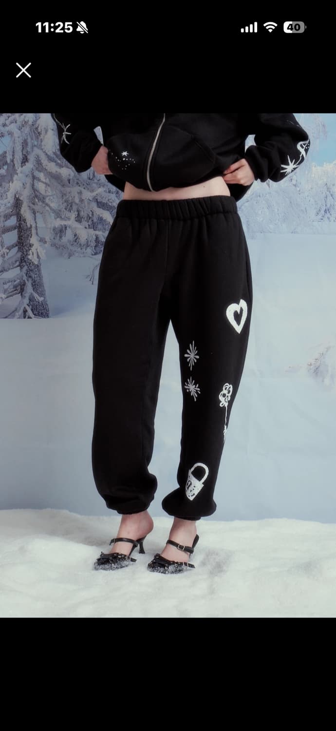 새상품) 드라이로즈 무신사 플리스 조거팬츠 상품이미지1