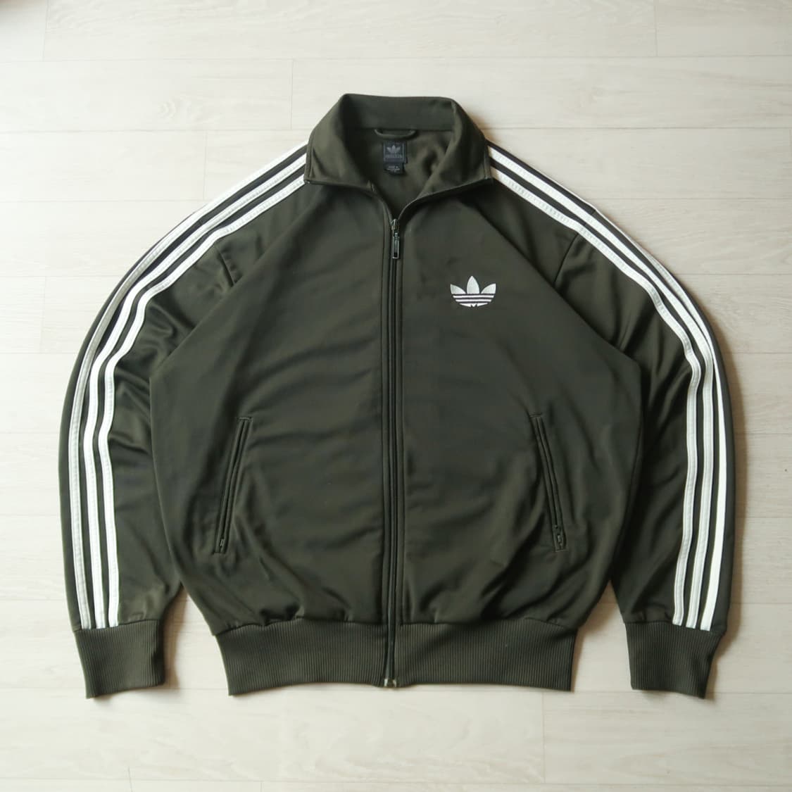 빈티지 og 아디다스 파이어버드 올리브 져지 상품이미지1