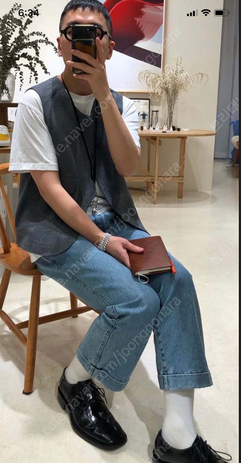 [YEARS AGO] 연청 슬랙스 디테일 데님팬츠 ( S사이즈) 상품이미지3