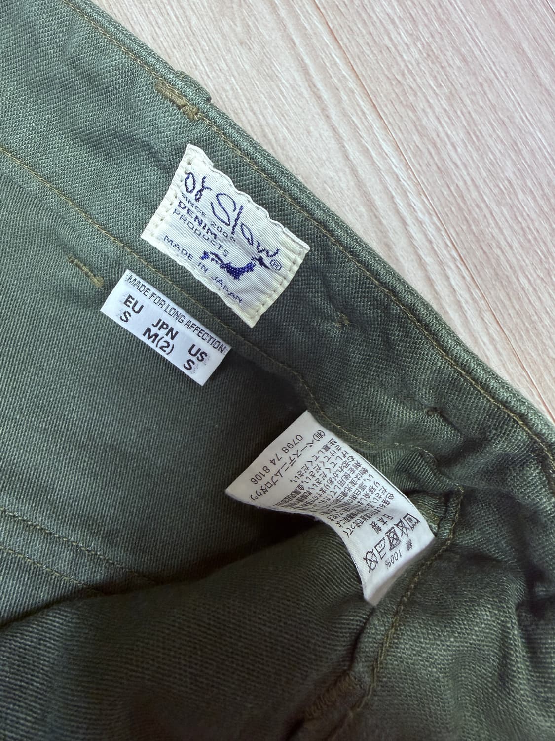 orslow 오어슬로우 퍼티그 레귤러핏 2사이즈 노수선 상품이미지2