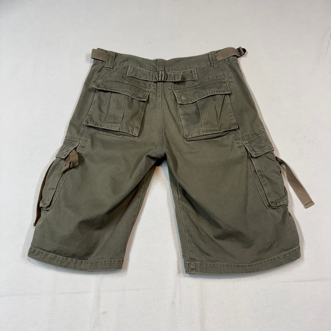 32inch) 브루인스 치노 빈티지 카고 스트랩 반바지 상품이미지5