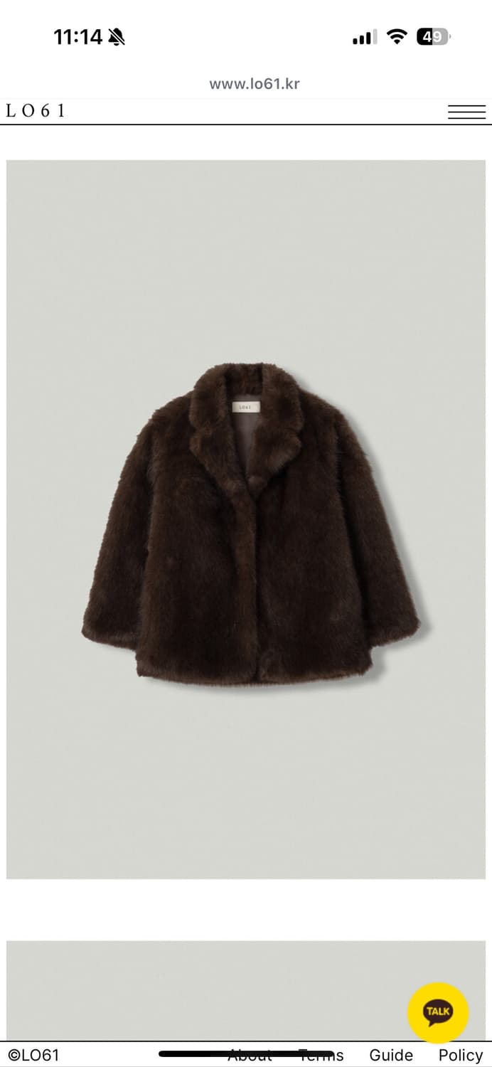 lo61 ria fur coat brown 리아 퍼 상품이미지6