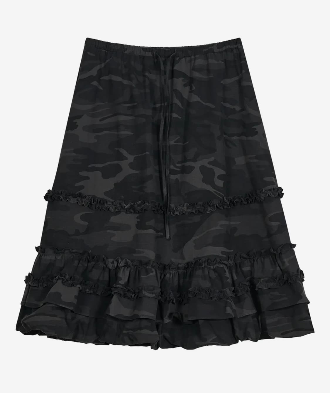 [새제품]타입서비스 Camo Volume Skirt [Charcoal] 상품이미지2