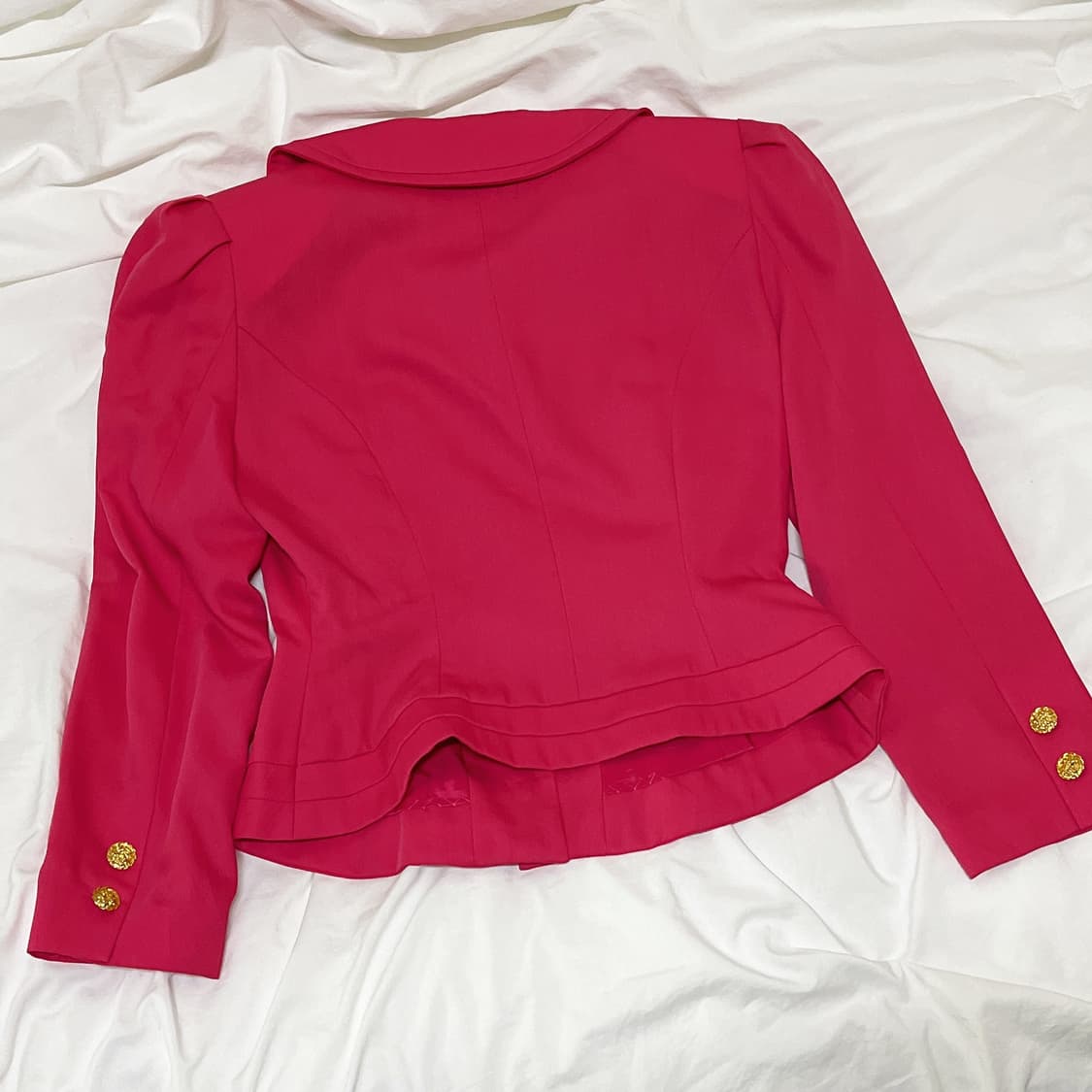 빈티지 ) 핑크퍼프자켓 상품이미지4