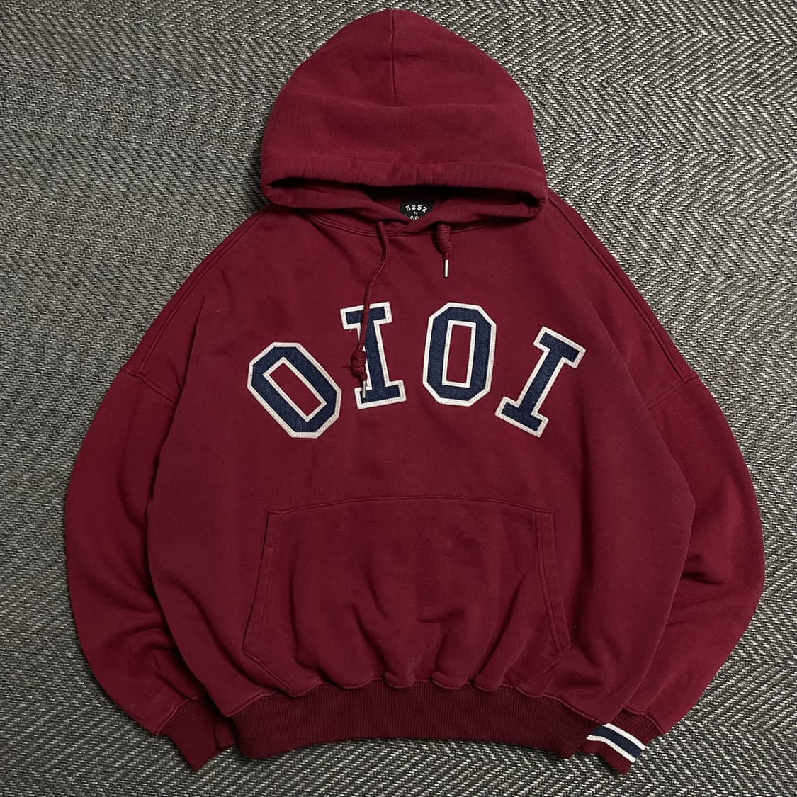 OIOI 빅로고 박시핏 후드 티셔츠 레드y 5260 상품이미지2