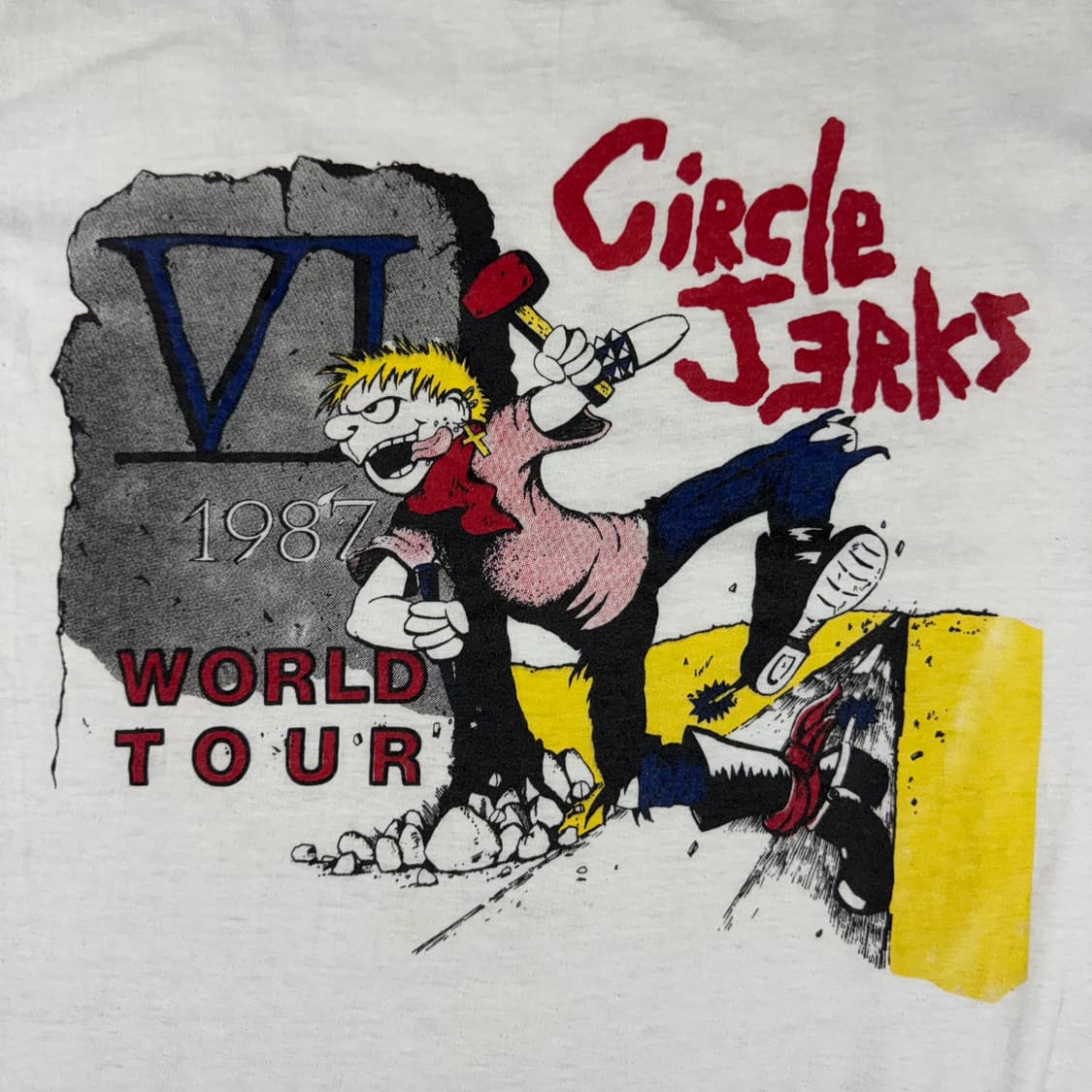 빈티지 80s Circle Jerks 써클저크스 밴드 티셔츠 상품이미지3