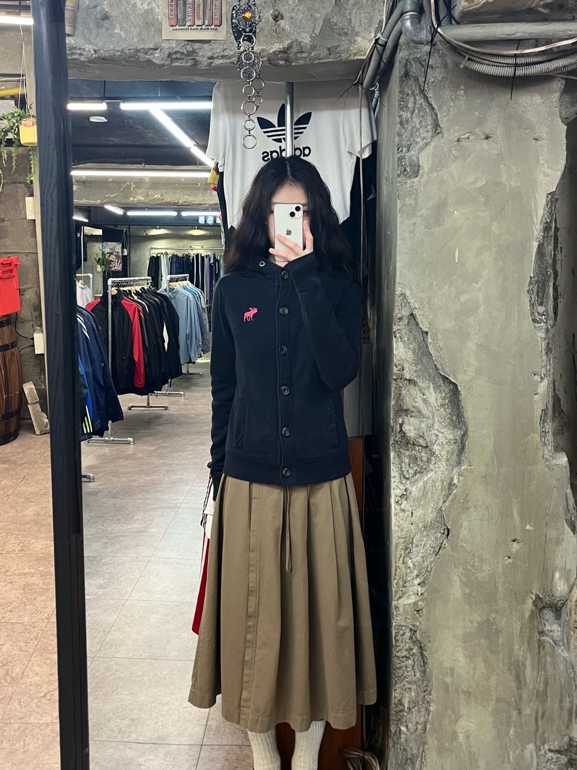 아베크롬비 버튼 후드집업 M #csz2754 상품이미지2