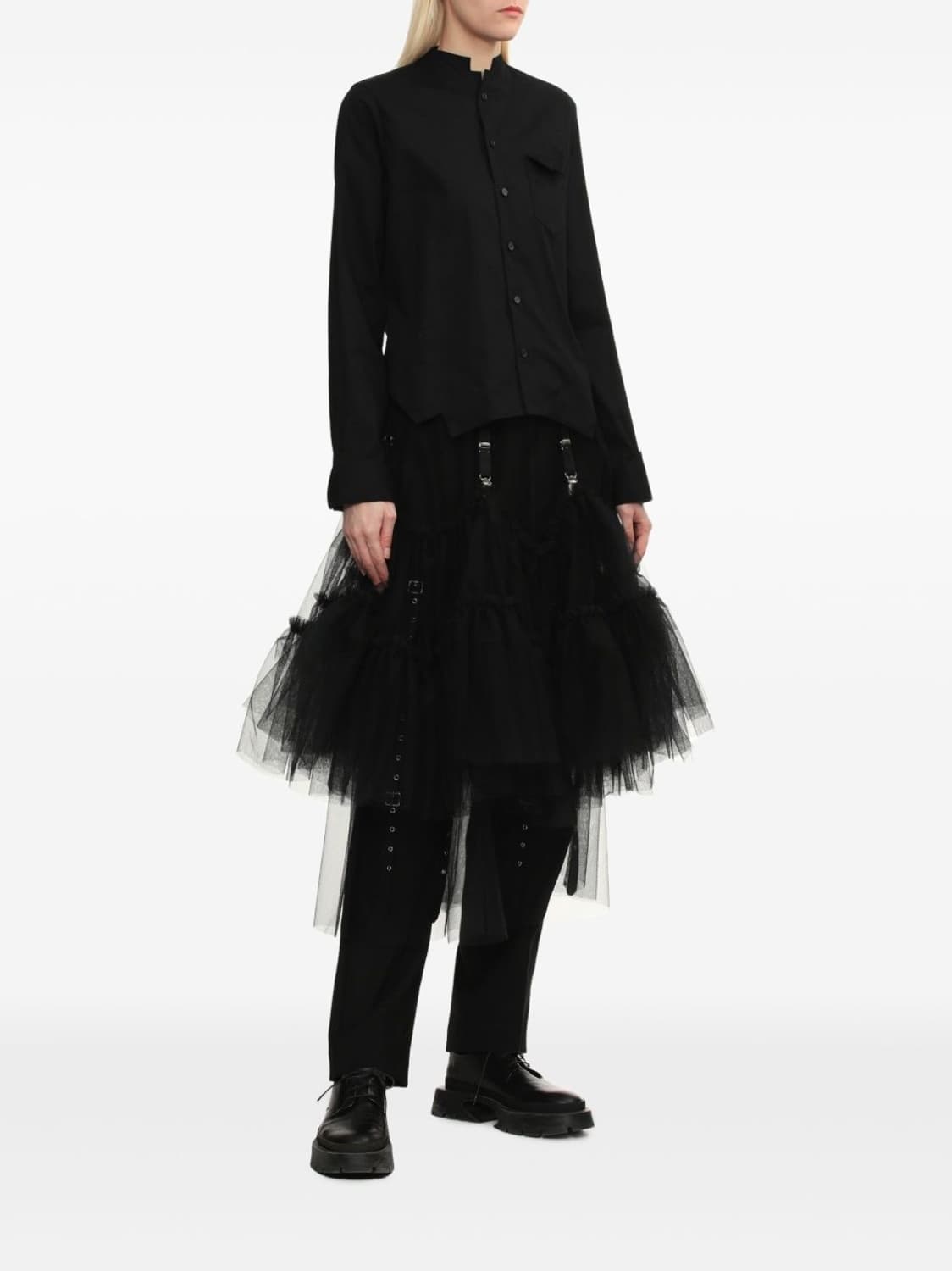 Noir Kei Ninomiya Tulle 가터 메쉬 스커트 상품이미지6
