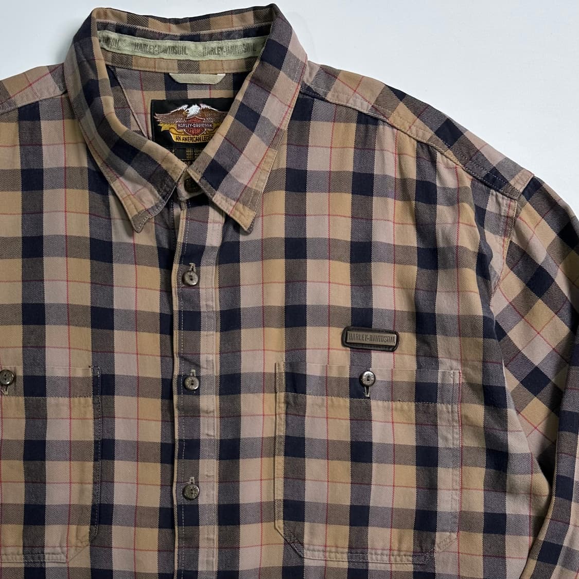 할리데이비슨 오버사이즈 체크 셔츠 상품이미지4