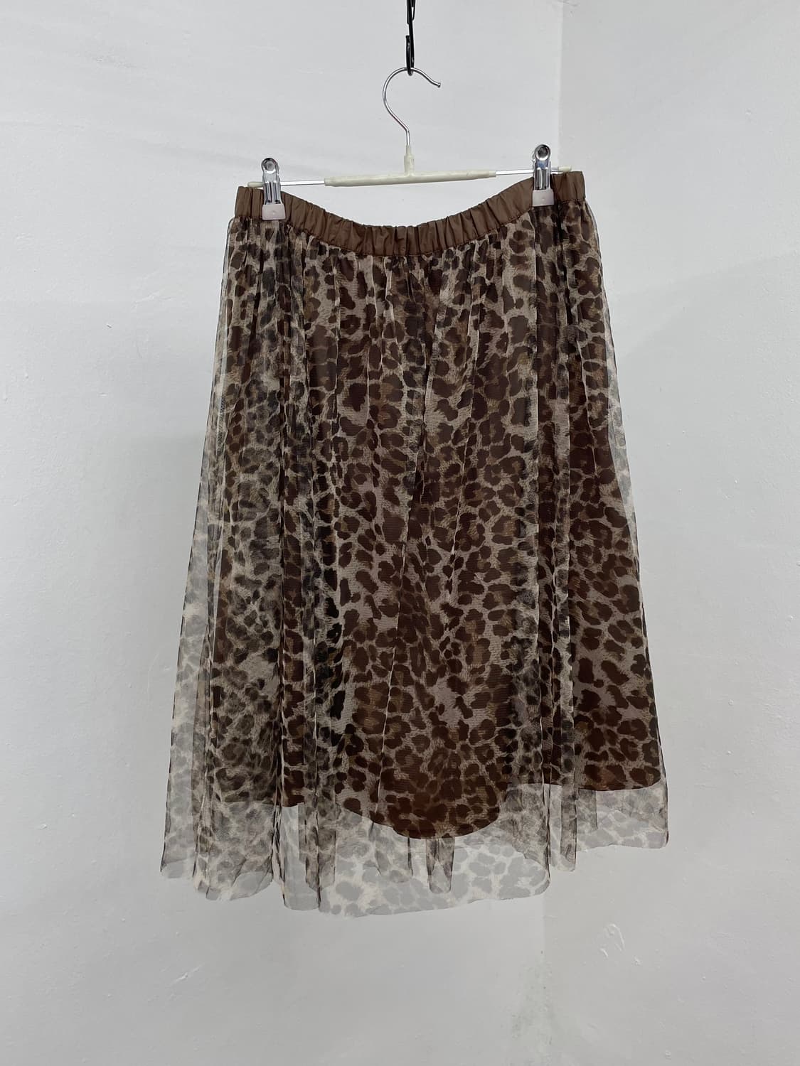 갸루 호피 샤 스커트 상품이미지7