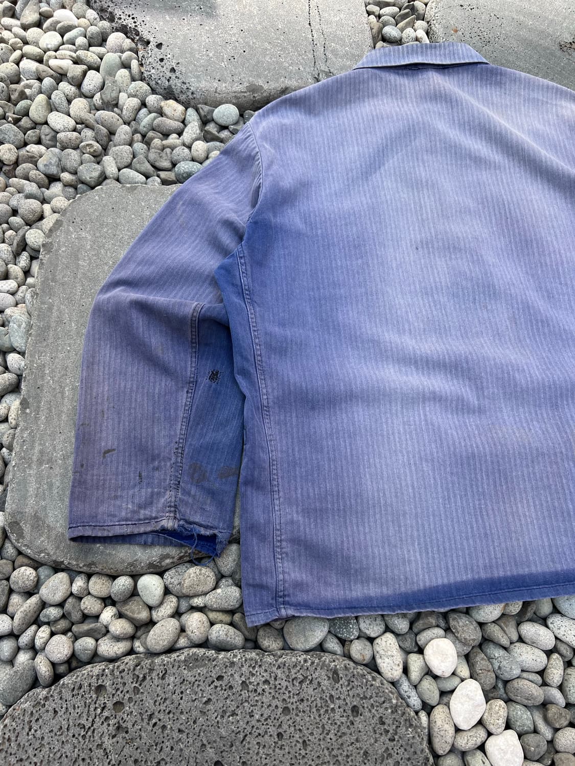 HARD FADED WASHING BLUE HBT 헤링본프렌치워크자켓 상품이미지8