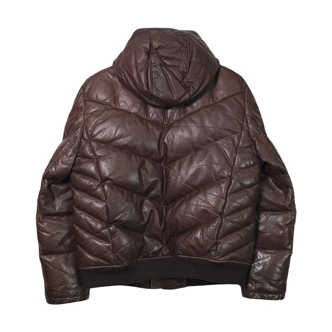 DERG 이태리 양가죽 덕다운 패딩 2XL 상품이미지2