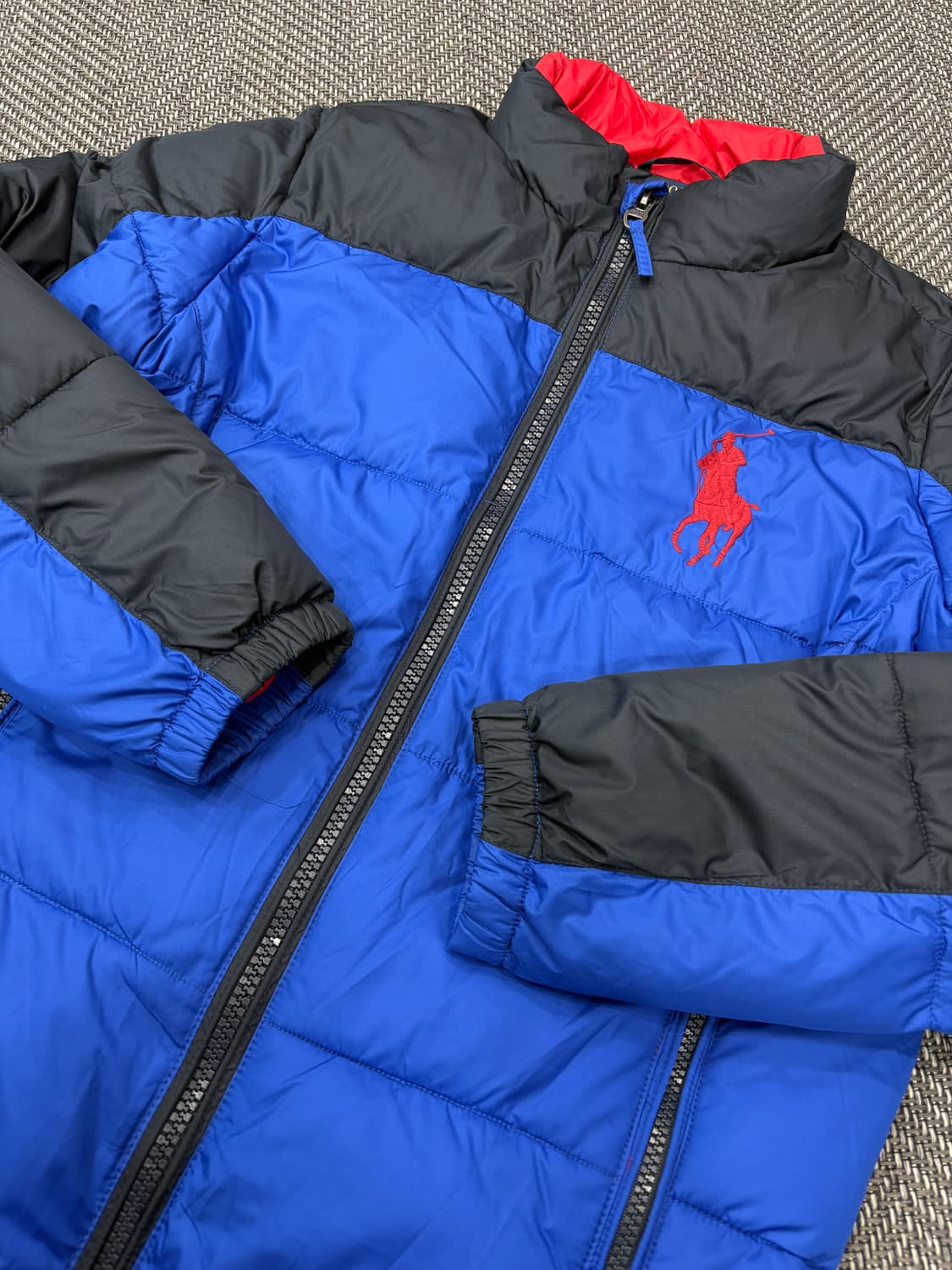폴로랄프로렌 배색 패딩 상품이미지4