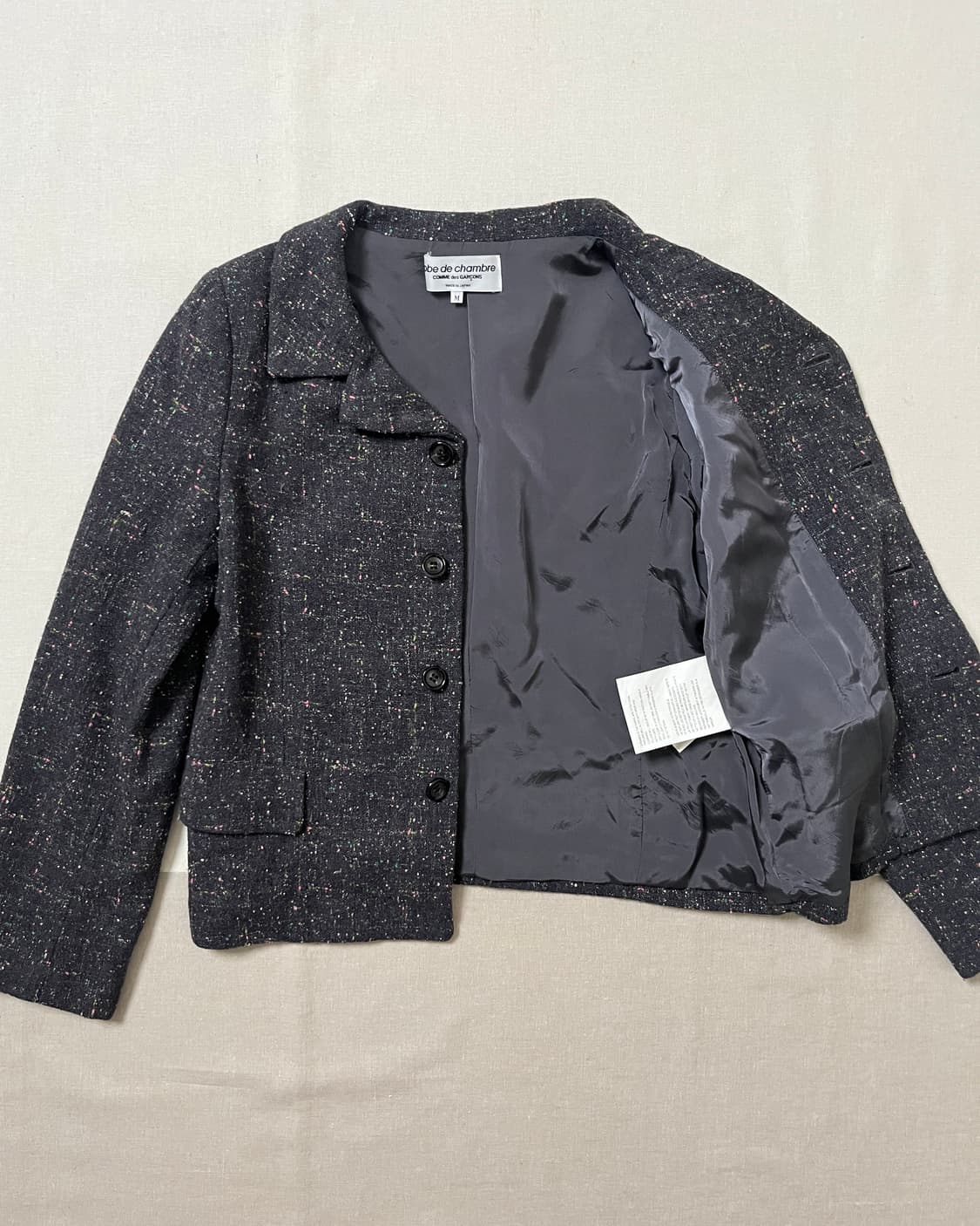 꼼데가르송 트위드 자켓 네프 울 comme des garcons 상품이미지3