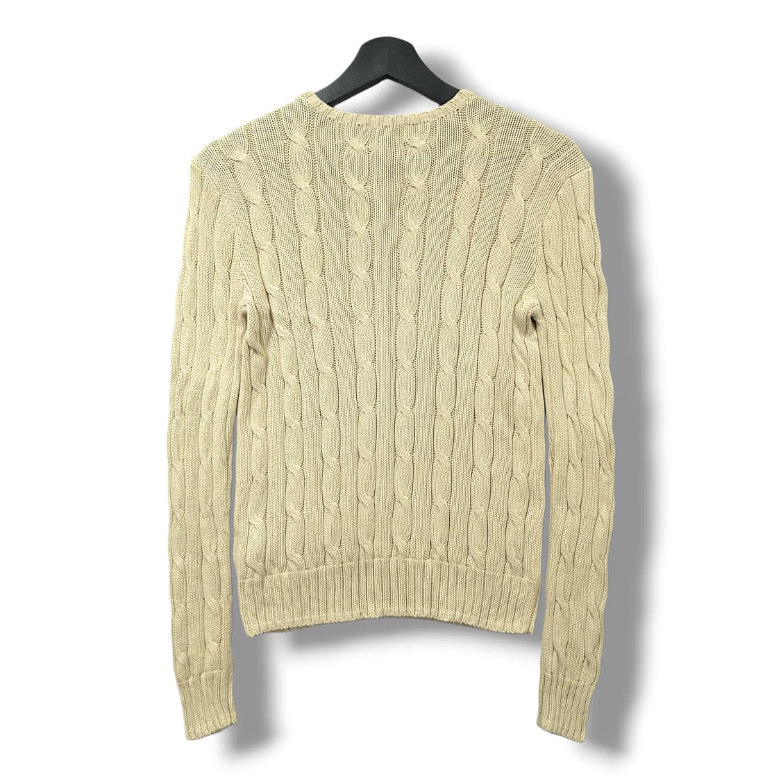 [S] 폴로 오트베이지 피마코튼 케이블 니트 상품이미지2