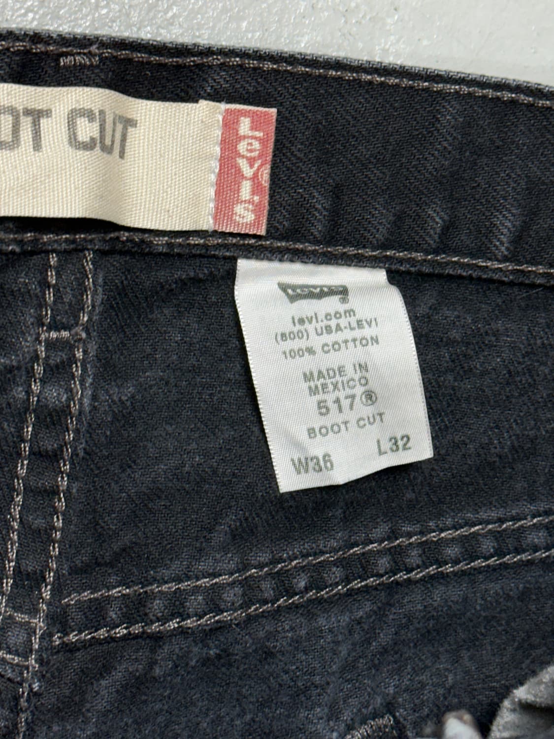 00’s 리바이스 517 블랙 부츠컷 플레어진 상품이미지9