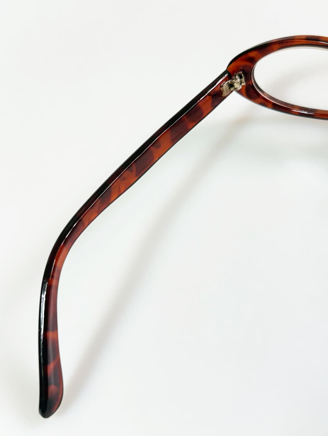 90s JOANNA 토터스쉘 오벌 뿔테 프레임 빈티지 안경 상품이미지7