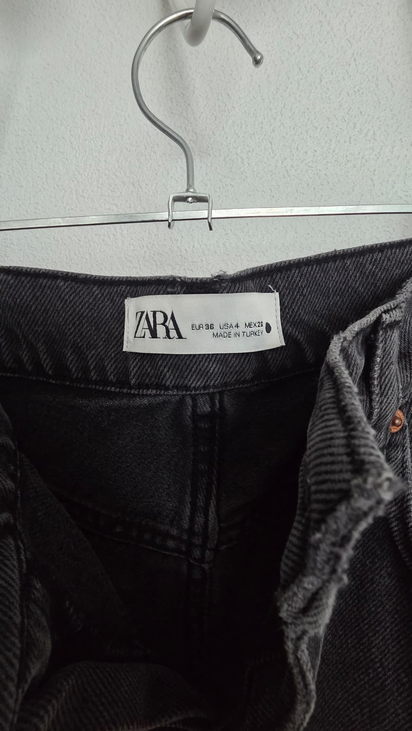ZARA 와이드 데님 팬츠 블랙 26 상품이미지3