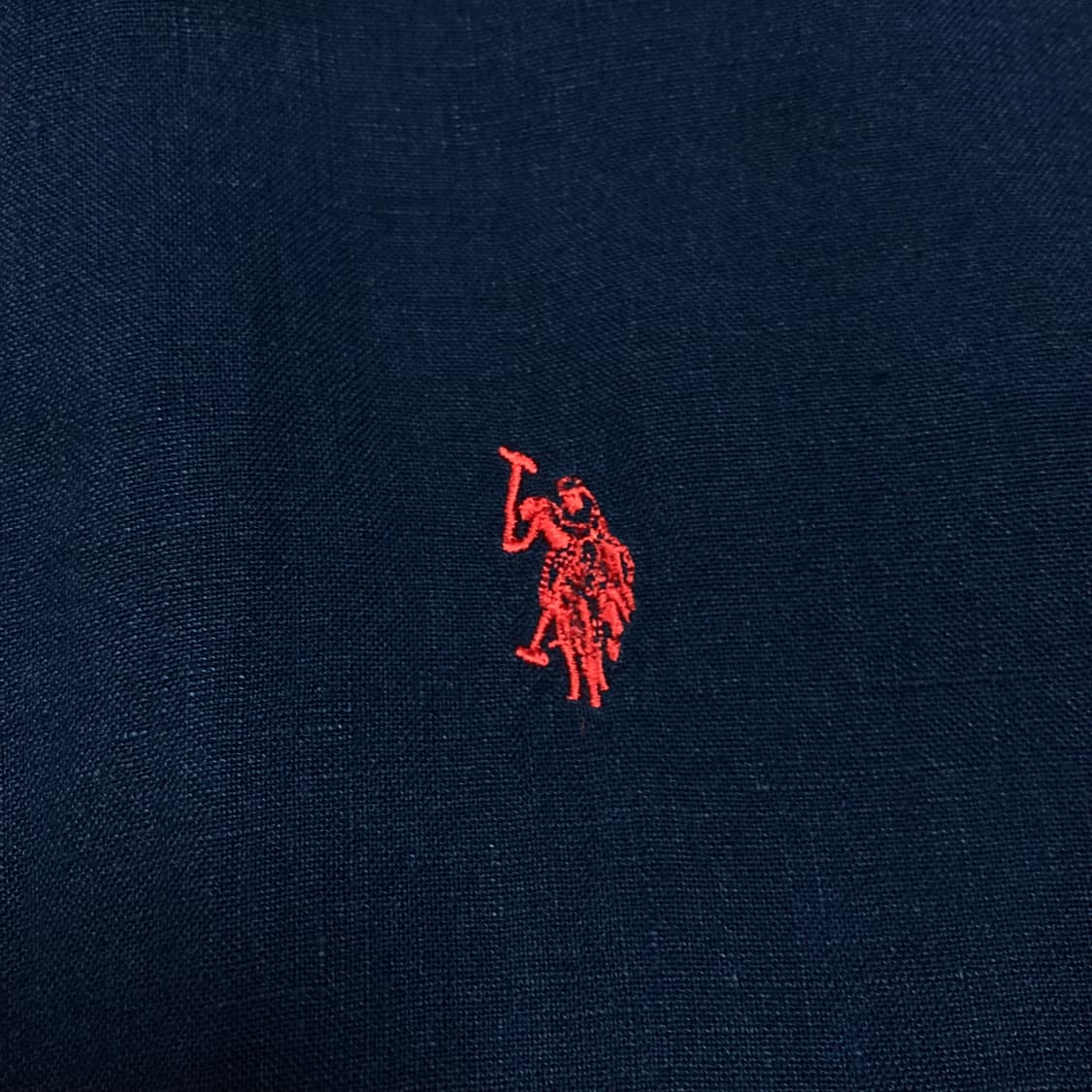 U.S POLO ASSN. 스몰 로고 네이비 미니멀 셔츠 상품이미지2