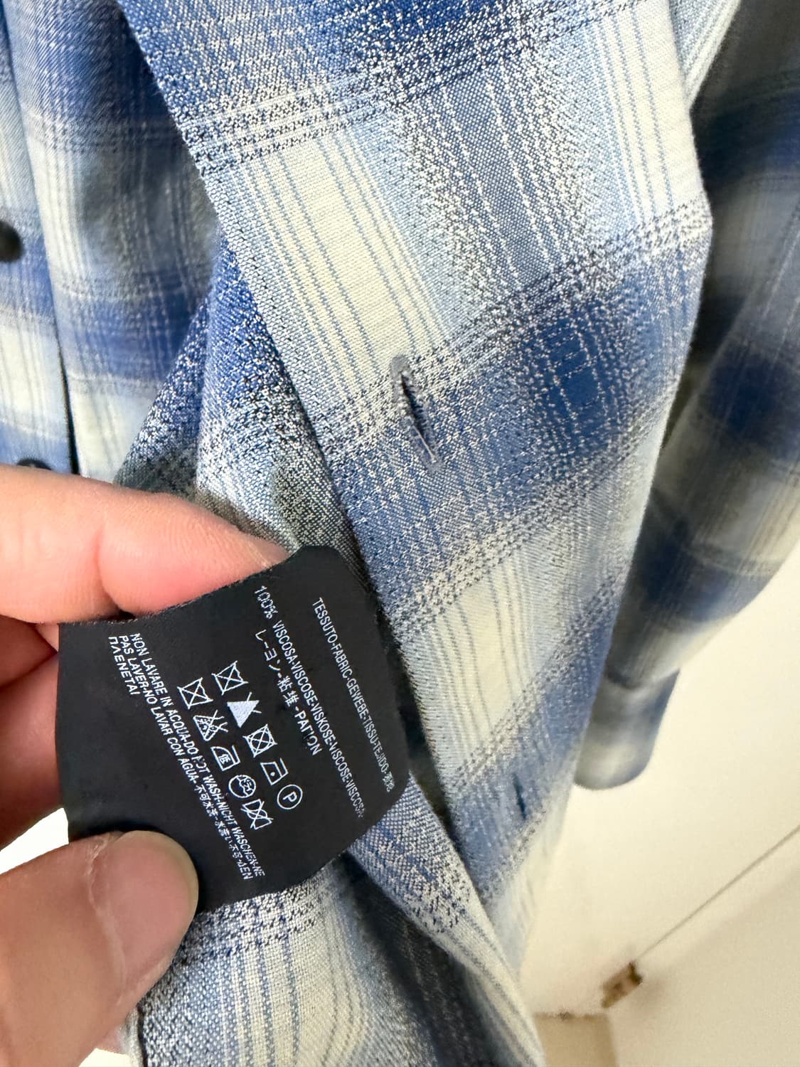 생로랑 체크셔츠 상품이미지4