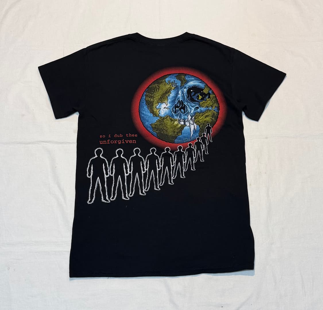 90s 메탈리카 UNFORGIVEN 복각 오피셜 밴드티 블랙 상품이미지1