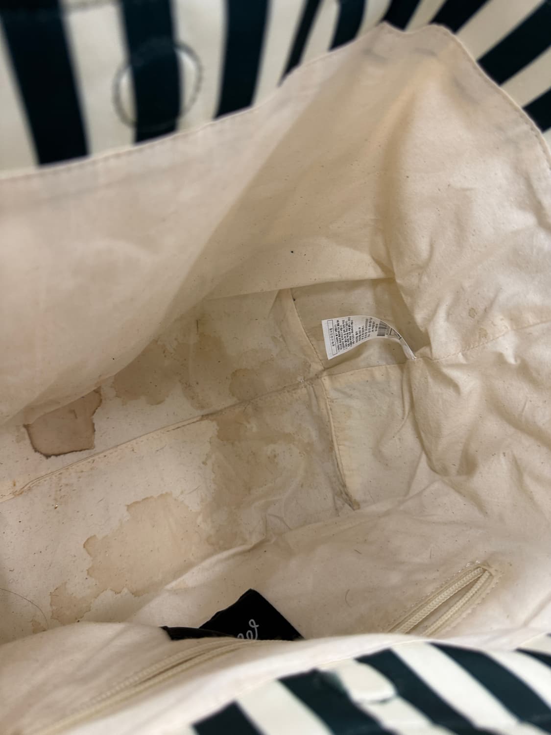 말본 골프 스트라이프 토트백 그린 상품이미지5