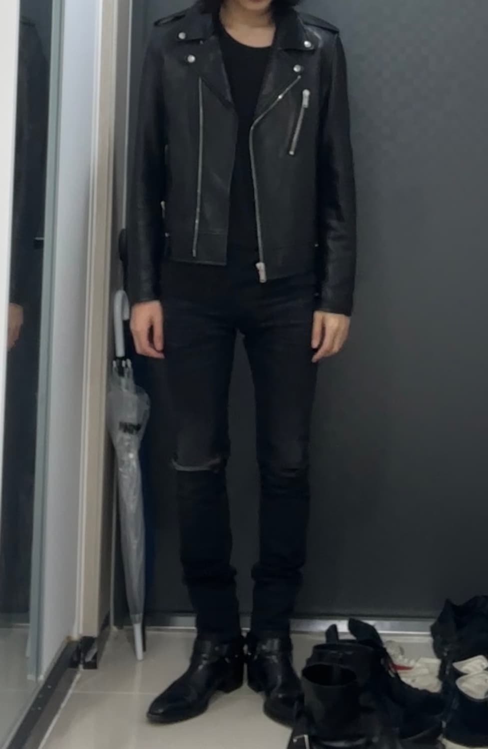 솔리드옴므 15fw 램스킨 라이더자켓 상품이미지3