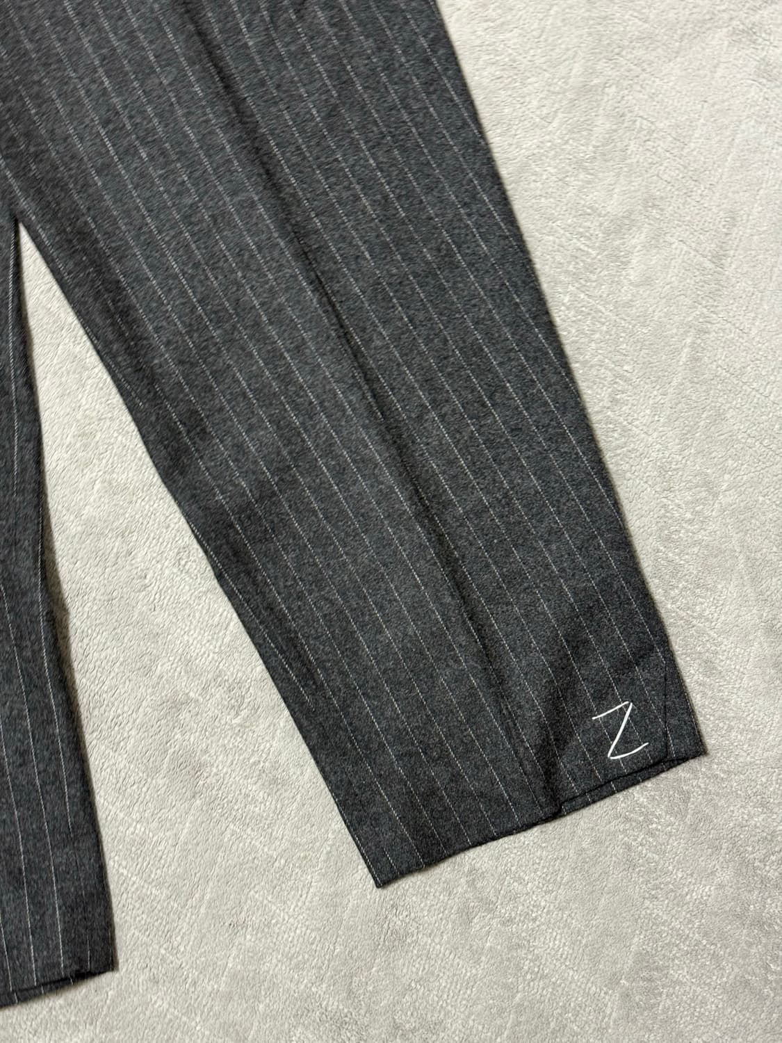 아더에러 자라 스트라이프 트라우저 그레이 M 상품이미지4