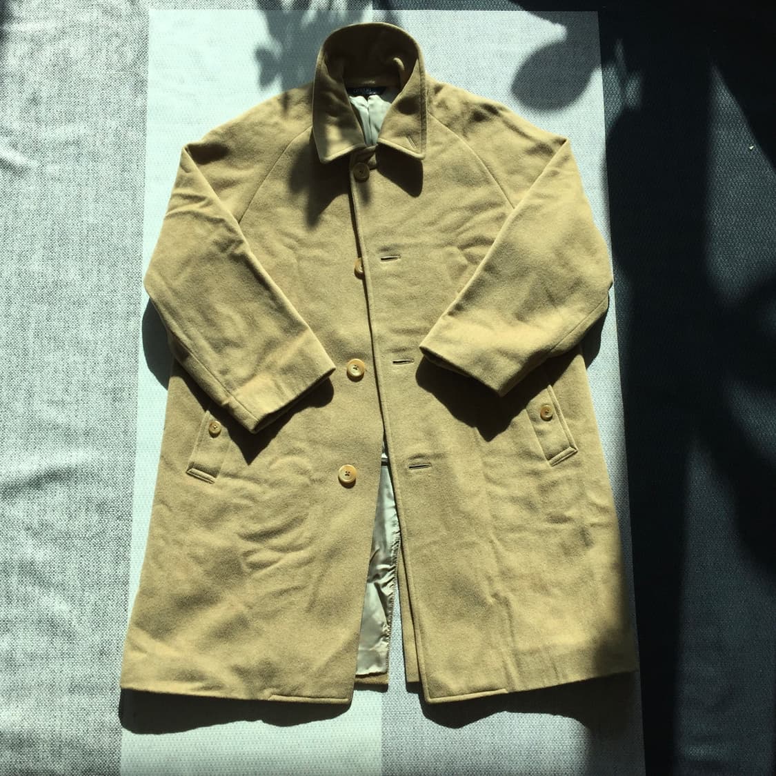 빈티지 폴로 랄프로렌 원패널 싱글 래글런 울 코트 상품이미지1