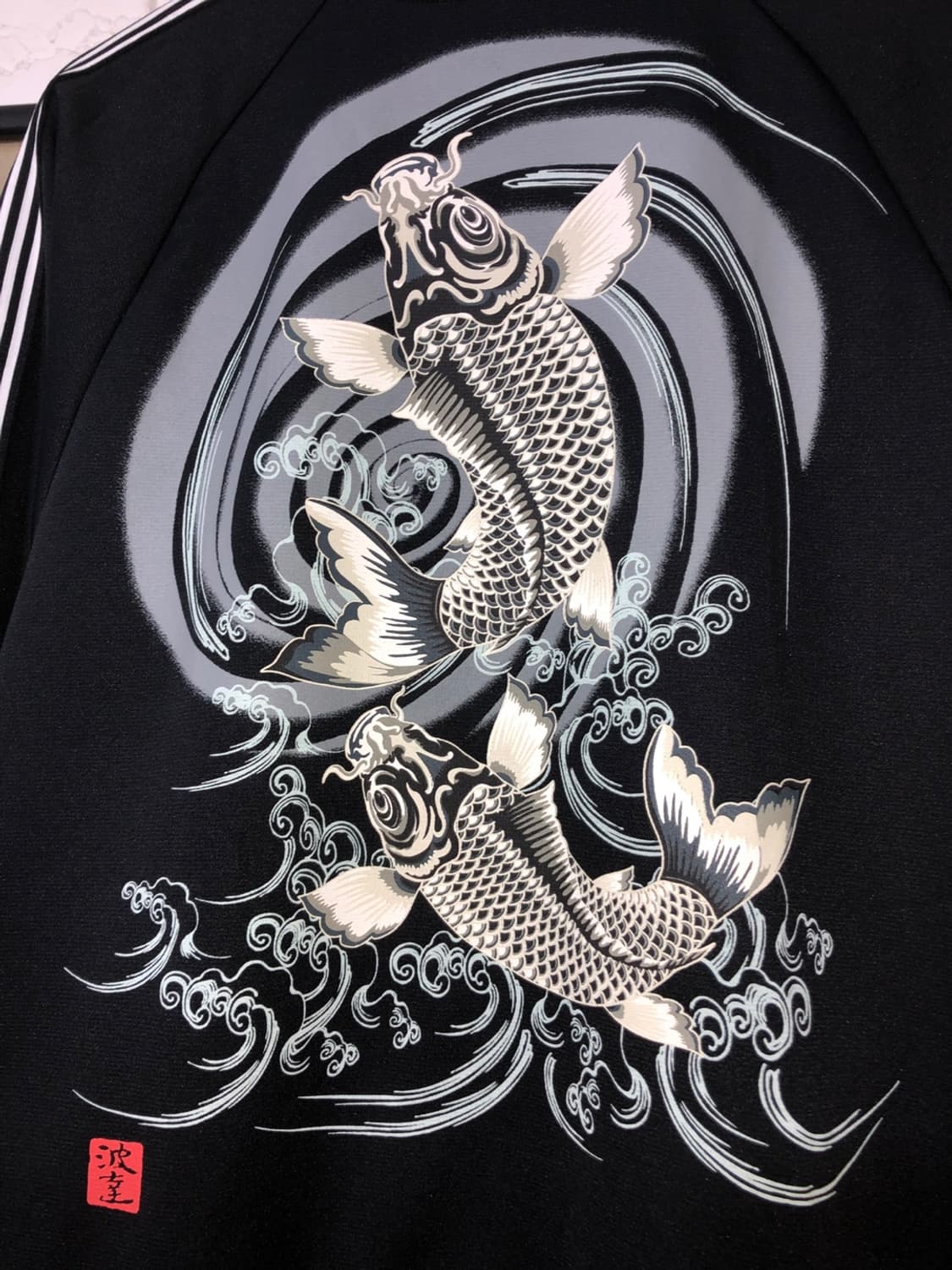 波達 Oriental Koi x Wave Jersey - L 상품이미지7