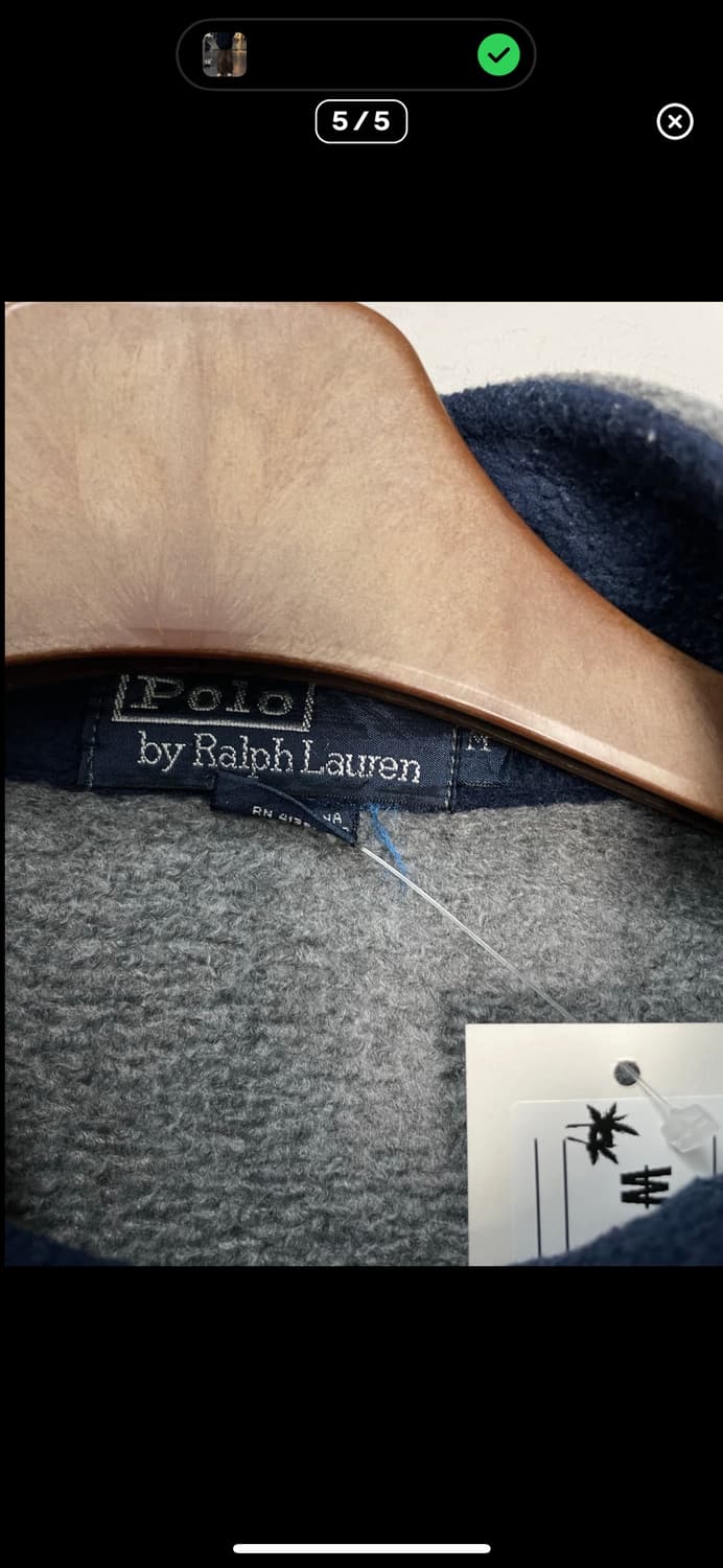 •폴로랄프로렌 딥그레이 반집업 니트 A2847 상품이미지5